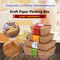 Boîte à papier Kraft imprimé sur mesure
